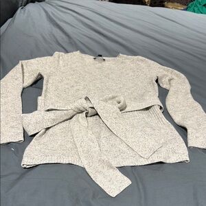 gray sweater worn twice